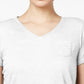 Style & Co Women's Short Sleeve T-Shirt Grey Size PM