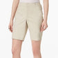 Charter Club Women's Bermuda Twill Shorts Beige Size 10