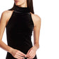 1.STATE Women's Velvet Sleeveless Cocktail Dress Black
