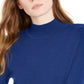 Maison Jules Women's Mock Neck Sweater Blue Size Medium