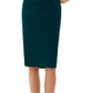 Xscape Women's Teal Ruffled Sleeveless Asymmetrical Neckline Below The Knee Body Con Cocktail Dress Green Size 12 Petite