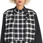 Rachel Roy Women's Plaid Zip Up Jacket Black Size Small