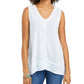 Style & Co. Women's High Low Tank Top Purple Size Large