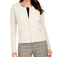 Charter Club Women's Quilted Sweater Jacket Size Beige X-Large