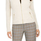 Charter Club Women's Quilted Sweater Jacket Size Beige X-Large