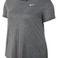 Nike Women's Running Fitness T-Shirt Charcoal Size X-Large