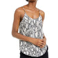 Bar III Women's Snake Print Woven Camisole Beige Size Small