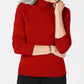 Karen Scott Women's Luxsoft Turtleneck Sweater Red Size Petite L