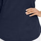 Karen Scott Women's Cotton Lace Up T-Shirt Blue Size X-Small