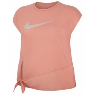 Nike Women's Dry Side Tie Training Top Pink Size X-Large