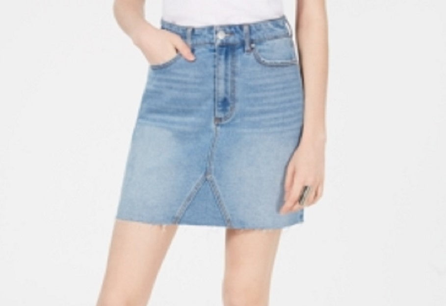 Tinseltown Junior's Denim Mini Skirt Blue Size 9