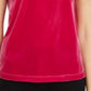 Maison Jules Women's Velvet Solid Short Sleeve Crew Neck Top Purple Size Medium