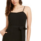 Q & A Women's Sweetheart Jumpsuit Black Size Small