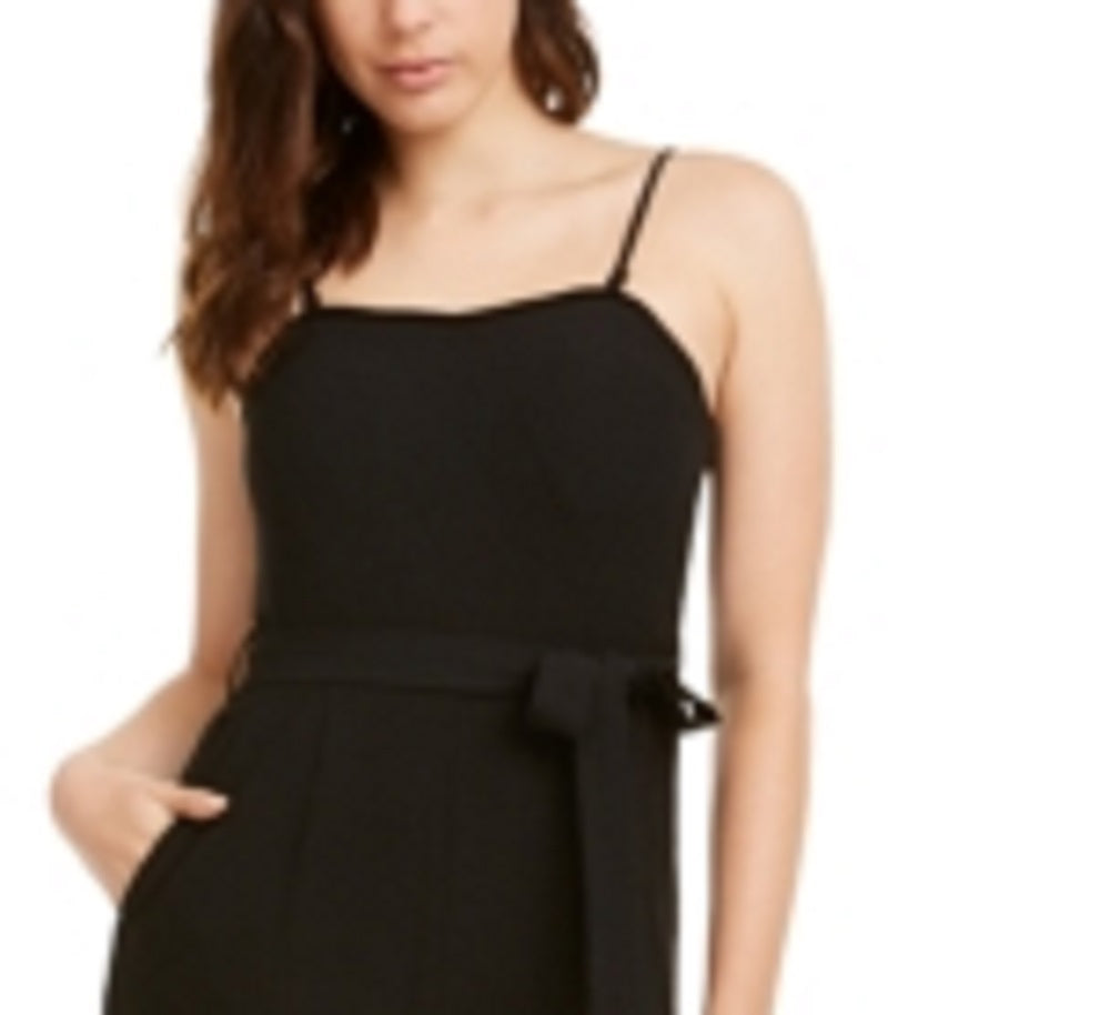 Q & A Women's Sweetheart Jumpsuit Black Size Small