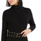 Bar III Women's Belted Sweater Dress Black Size X-Small