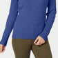 Karen Scott Women's Ribbed Long Sleeve V Neck Sweater Plus Blue Size XX-Large