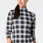 Charter Club Women's Cotton Plaid Top Black Size XX-Large