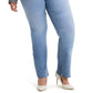 Levi's Women's Trendy Plus Classic Straight Leg Jeans Blue Size 20W