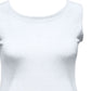 JM Collection Women's Textured Button Tank Top White Size Small