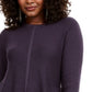 Style & Co Women's Knit Mixed Stitch Tunic Navy Size Medium