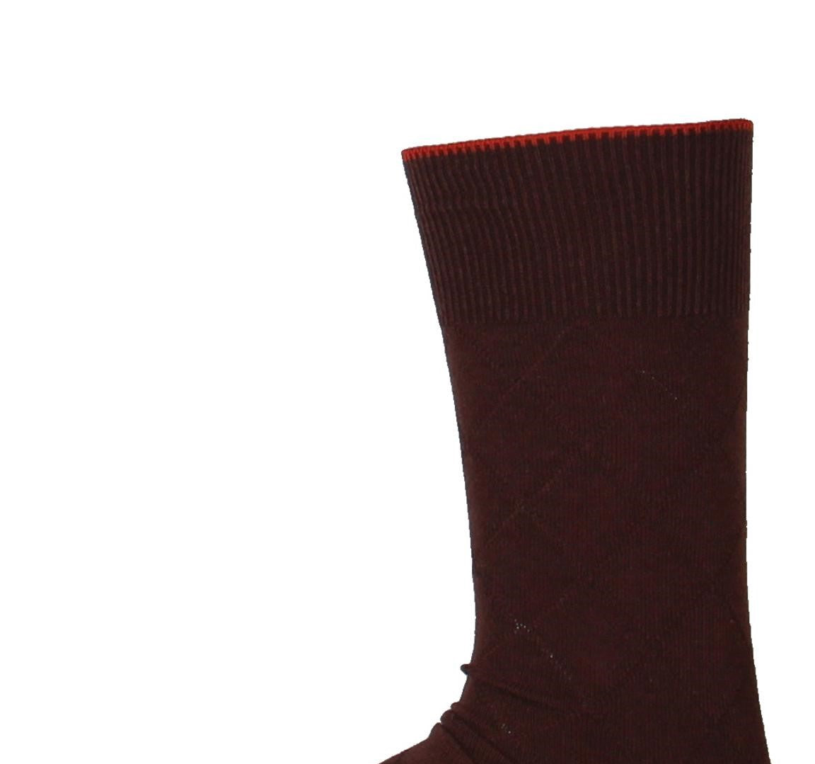 Cole Haan Men's Diamond Trouser Dress Socks Brown Size 7-12