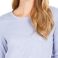 Style & Co Women's Speckled Shimmer Top BLue Size Large