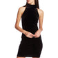 1.STATE Women's Velvet Sleeveless Cocktail Dress Black