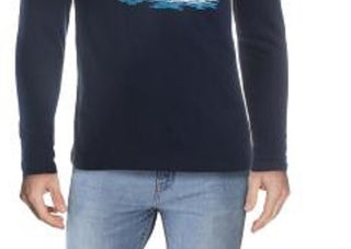 Club Room Men's Pine Boat Cotton Blend Graphic T-Shirt Blue Size Small