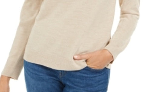 Karen Scott Women's Turtleneck Sweater Brown Size Medium