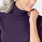 Karen Scott Women's Turtleneck Luxsoft Sweater Purple Size Petite Medium