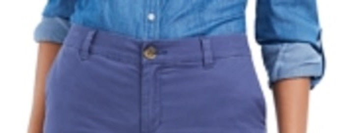 Style & Co Women's Chino Shorts Blue Size 18