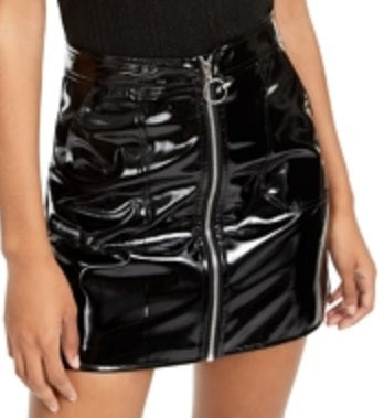 Say What Junior's Shine Halter Top Black Size Large