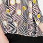 Alfani Women's Geometric Print Blouse Yellow Size Petite XL