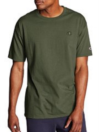 Champion Men's Classic Tee Embroidered C Logo Cargo Green Size Medium