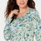 Karen Scott Women's Audra Oasis Scoop Neck Top Green Size Medium