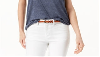 Maison Jules Women's Scoop Neck Tank Top Blue Size Medium