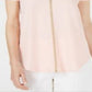 JM Collection Women's Metallic-Trim Tunic Pink Size Petite S