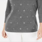 Karen Scott Women's Cotton Grommet Top Gray Size X-Small