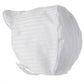 Lauren Madison Boy's Satin Christening Outfit with Hat and Tie White Size 6-9MOS