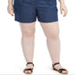 Style & Co Women's Plus Chambray Shorts Blue Size 22W