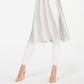 INC International Concepts Women's Striped Metallic Duster Cardigan Silver Size Petite L