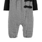Carter'sBaby Girl's 2-Pc. T-Shirt and Gingham Jumpsuit Black Size 9MOS