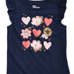 Epic Threads Toddler Girl's Hearts Print T-Shirt Blue Size 2T