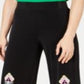 INC International Concepts Women's Printed Cropped Wide Pants Paisley PP Black Size Petite Small