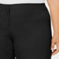 Alfani Women's Plus Comfort Waist Cuffed Ankle Pants Black Size 28W