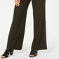 Style & Co Women's Stretch Wide-Leg Pants Green Size 10