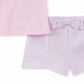 Tommy Hilfiger Girl's Angel Sleeve Casual Shorts Pink Size 6-9 Months