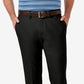Haggar Men's Cool 18 Pro Stretch Straight Fit Flat Front Dress Pants Black Size 38X30