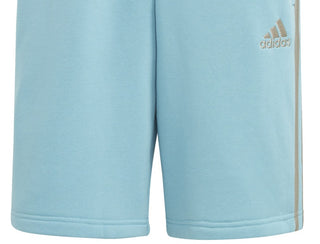 adidas Men's 3 Stripes 10 Fleece Shorts Blue Size X-Large