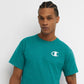 Champion Men's Classic Graphic Tee Green Size Small